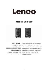 Bedienungsanleitung Lenco SPB-260BK Lautsprecher