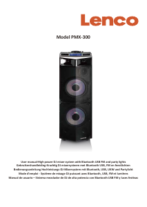 Mode d’emploi Lenco PMX-300 Haut-parleur