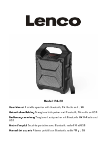 Mode d’emploi Lenco PA-30 Haut-parleur