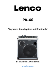 Bedienungsanleitung Lenco PA-46 Lautsprecher