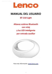 Manual de uso Lenco BT-210 Altavoz