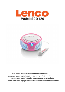 Bedienungsanleitung Lenco SCD-650PK Stereoanlage