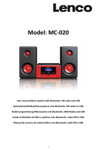 Bedienungsanleitung Lenco MC-020 Tags Stereoanlage