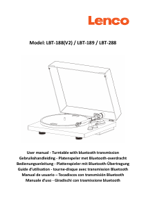 Handleiding Lenco LBT-188PI Platenspeler