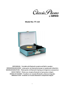 Manual Lenco TT-110BKRD Turntable