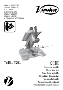 Manual Virutex TM43L Serra de esquadria