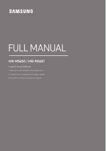 Manuale Samsung HW-MS650 Altoparlante