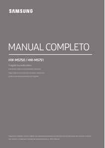 Manual de uso Samsung HW-MS750 Altavoz