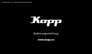 Bedienungsanleitung Kopp ZWD-IR-002.2 Zeitschaltuhr