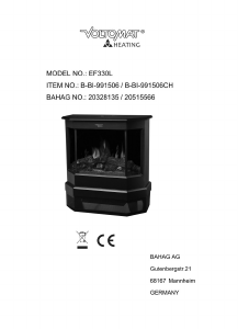 Manuale Voltomat EF330L Camino elettrico