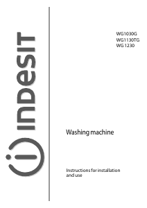 Bruksanvisning Indesit WG 1230 Tvättmaskin
