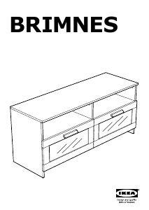 Brugsanvisning IKEA BRIMNES TV-møbel