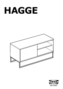 Használati útmutató IKEA HAGGE (100x40x50) TV-asztal