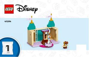 Manual Lego set 43204 Disney Princess Anna and Olafs castle fun