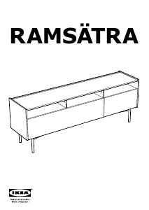 Manual IKEA RAMSATRA (174x42x62) Móvel TV