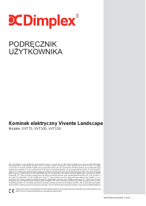 Instrukcja Dimplex VVT100 Vivente Landscape Kominek elektryczny
