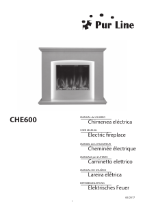 Manual Pur Line CHE600 Lareira elétrica
