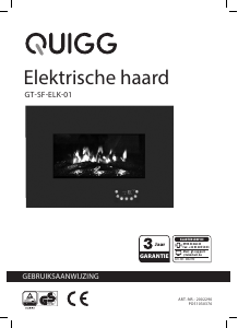 Handleiding Quigg GT-SF-ELK-01 Elektrische haard