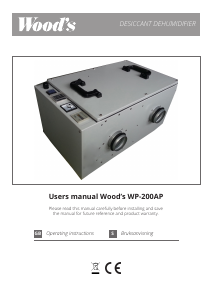 Manual Wood's WP-200AP Dehumidifier