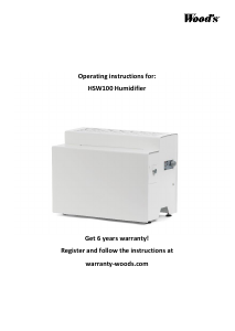Manual de uso Wood's HSW100 Humidificador
