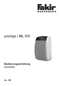 Handleiding Fakir HL 300 Prestige Kachel