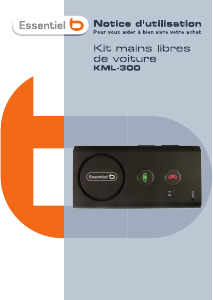Mode d’emploi Essentiel B KML-300 Kit mains-libres