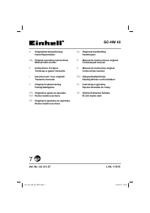 Manuale Einhell GC-HM 40 Rasaerba