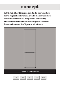 Manuál Concept LK3360WH Lednice s mrazákem