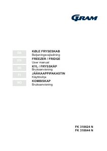 Bruksanvisning Gram FK 318624 N Kyl-frys