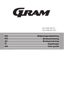 Bruksanvisning Gram KS 4456-90 F/2 Kjøleskap