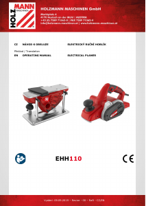 Handleiding Holzmann EHH110 Schaafmachine