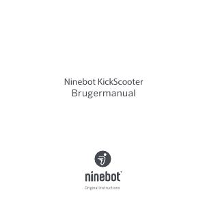 Brugsanvisning Ninebot E45E KickScooter El-løbehjul