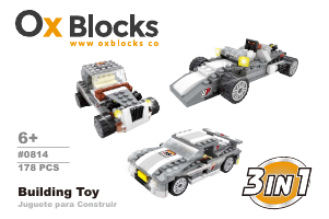 Manual Ox Blocks set 0814 3in1 Race cars