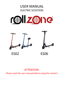 Mode d’emploi Rollzone ES02 Trottinette électrique