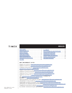 Kullanım kılavuzu Timex TW2V21300JT Easy Reader Kol saati