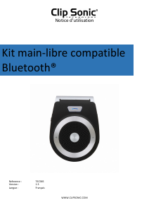 Mode d’emploi ClipSonic TEC585 Kit mains-libres