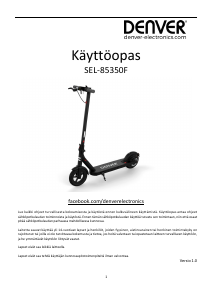 Käyttöohje Denver SEL-85350F Sähköpotkulauta