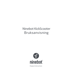 Bruksanvisning Ninebot E25E KickScooter Elsparkcykel