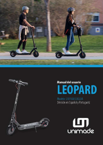 Manual de uso Unimade L301UA Leopard Patinete eléctrico