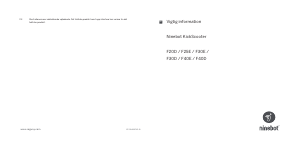Brugsanvisning Ninebot F40E KickScooter El-løbehjul