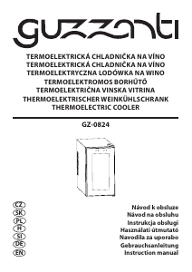 Handleiding Guzzanti GZ 0824 Wijnklimaatkast