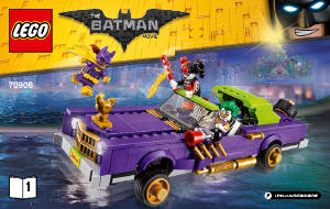 Käyttöohje Lego set 70906 Batman Movie Jokeri ja pahamaineinen matala auto