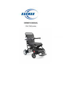 Handleiding Karman PW-F500 Elektrische rolstoel
