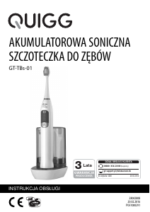 Instrukcja Quigg GT-TBs-01 Szczoteczka elektryczna
