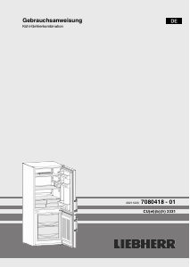 Bedienungsanleitung Liebherr CUfr 2331 Kühl-gefrierkombination