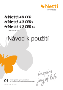 Manuál Netti 4U CED Invalidní vozík