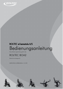Bedienungsanleitung Roltec Boa2 Elektrorollstuhl