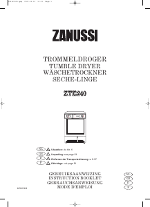 Handleiding Zanussi ZTE 240 Wasdroger