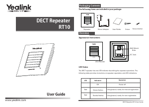 Handleiding Yealink RT10 DECT Repeater
