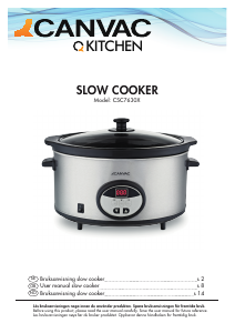 Handleiding Canvac CSC7630X Slowcooker